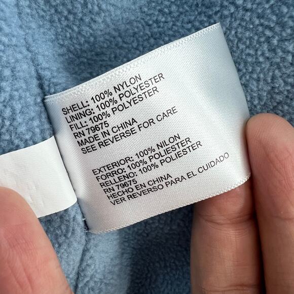 Michael Kors 10/12 MEDIUM Girls Purplish Blue Puff Parka Stadium Jacket - Picture 12 of 13